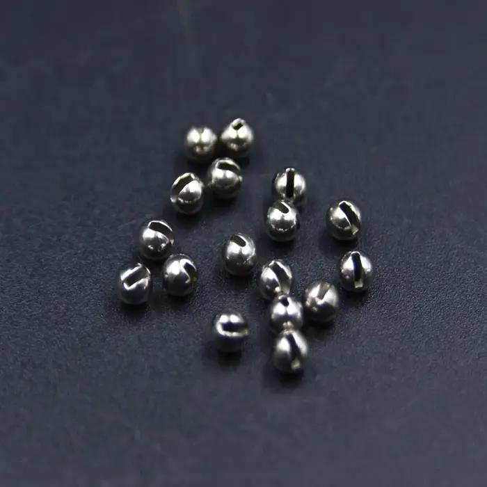 Perles de tungstène fendues pour la pêche à la mouche, matériaux de fixation, tête de nymphe brillan