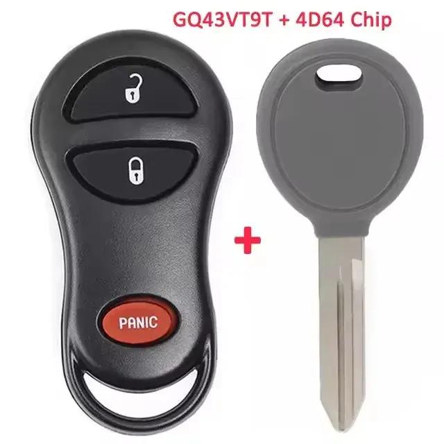 KEYECU – transpondeur à puce 3 boutons GQ43VT9T 4D64