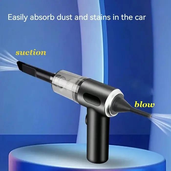 Aspirateur soufflant intégré pour voiture et ménage, chargement USB, aspirateur soufflant, petit, 3