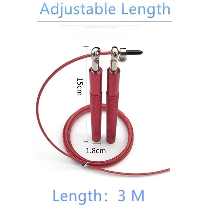 Corde à sauter de vitesse, corde à sauter de Fitness, roulement à billes sans fil en acier, entraîne