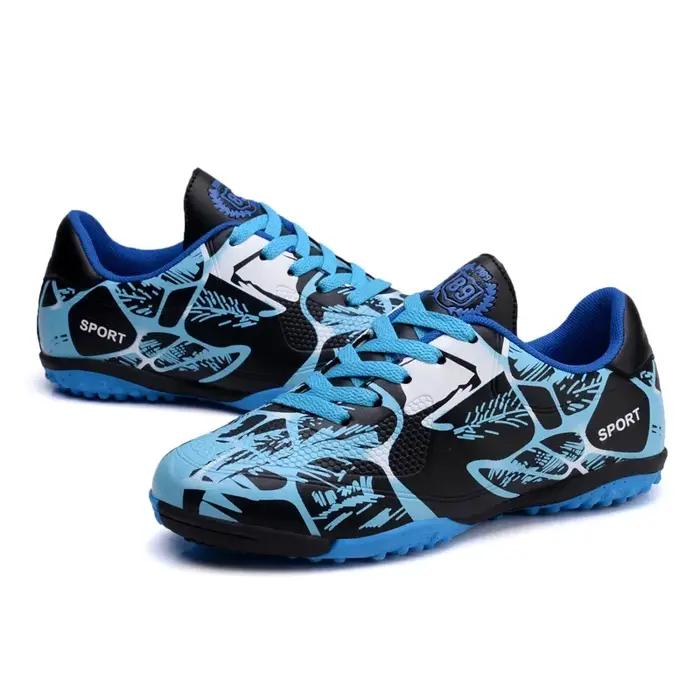 Chaussures de football coordonnantes ultralégères pour hommes et enfants, bottes de football profess