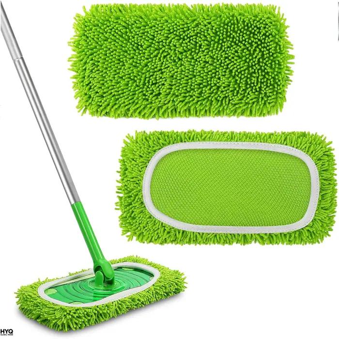 2 tampons en microfibre réutilisables, compatibles avec Swiffer