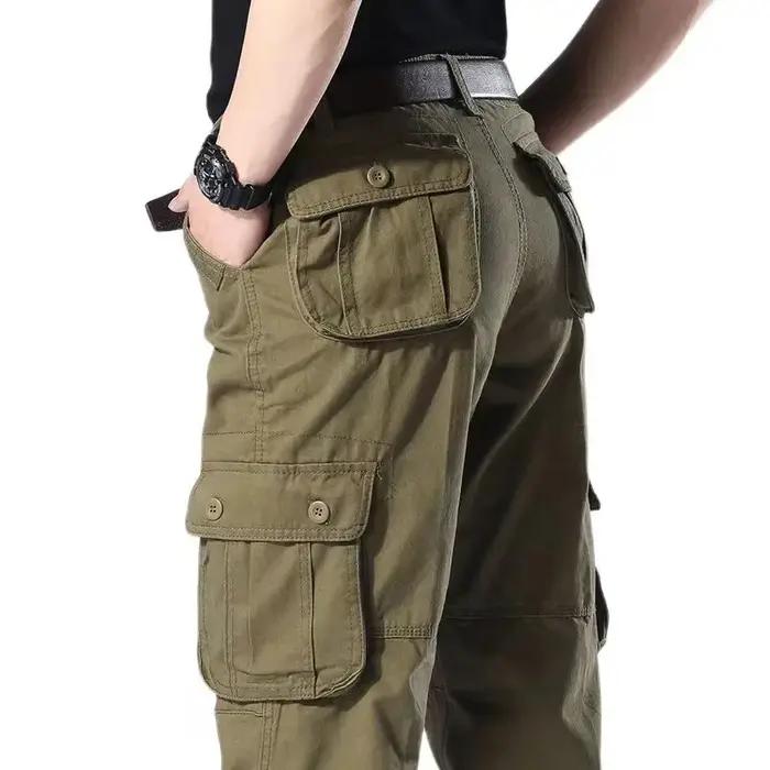 Pantalon cargo confort homme taille élastique - Travail, loisirs, grande taille - Coupe ample multi-poches