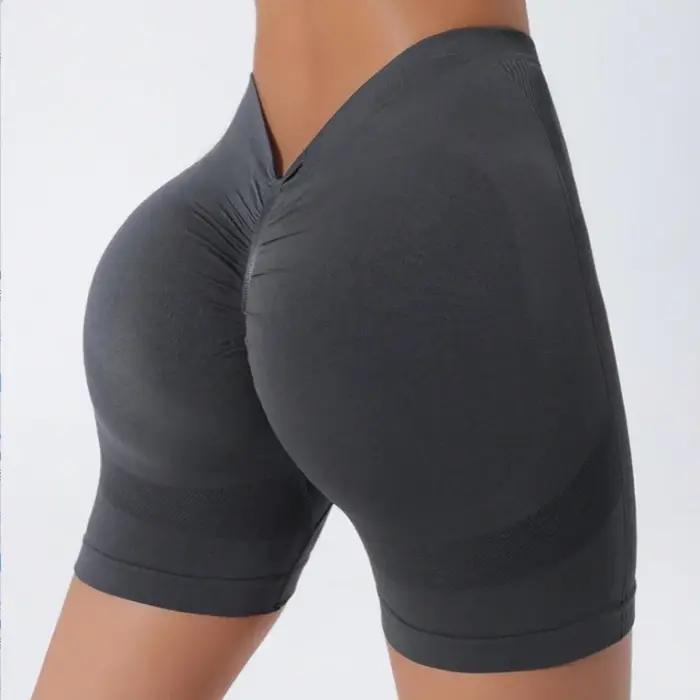 Short de Yoga taille haute sans couture d'Europe et d'amérique
