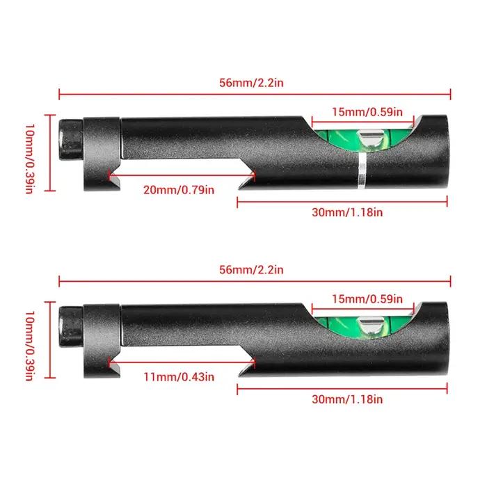 Kit de niveau à bulle Hunting Spirit pour rail Picatinny 11mm/20mm accessoire de chasse pour visée précise et ajustement rapide