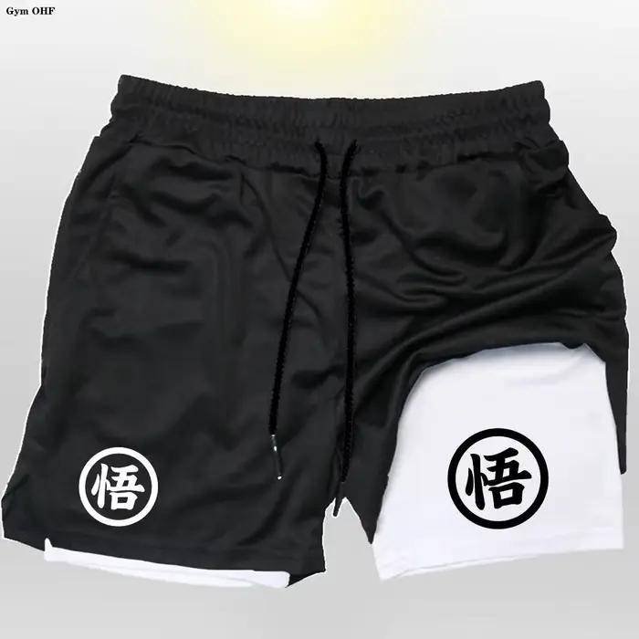 Z Goku Anime pantalons de survêtement Shorts hommes Gym Shorts de course hommes séchage rapide Sport