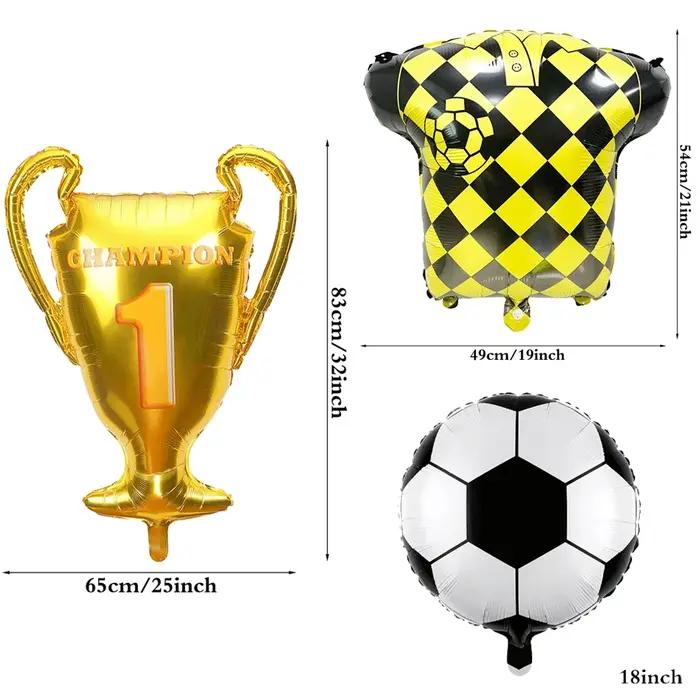 Ballons de Football trophée de championnat maillot ballon 32 pouces chiffres dorés bricolage numéro