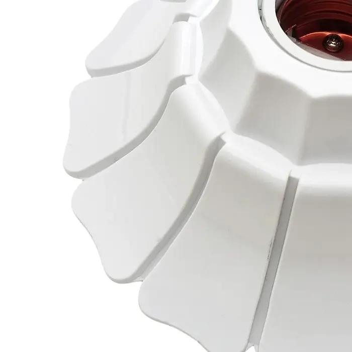 1/2 pièces E/26E27 supports de lampe suspendue en forme de pétale-douille de Base fixe minimaliste n