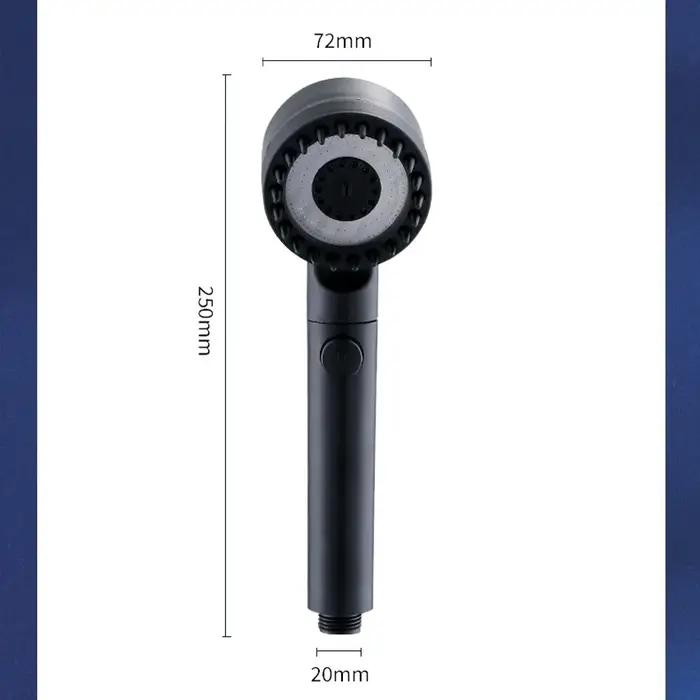 Pomme de douche haute pression 3 modes réglables avec brosse massage pluie accessoire salle de bain