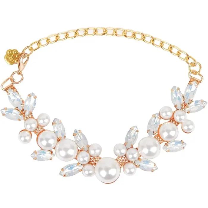 Collier de luxe en pierres précieuses pour chien et chat, chaîne en or, accessoires de bijoux pour a