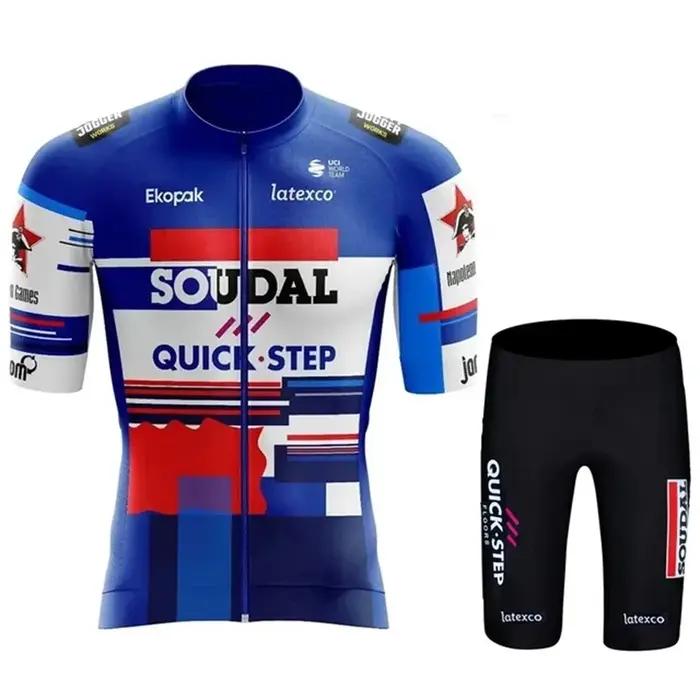 Maillot de cyclisme pour hommes, ensemble de vêtements de cyclisme d'été, uniforme vtt, short d'équi