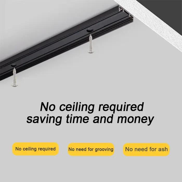 Nouveau Style éclairage sur rail magnétique ST1 Ultra mince 6mm noir blanc intelligent TUYA Zigbee a