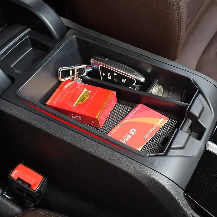 Boîte de rangement d'accoudoir Central de voiture, organisateur de Console centrale de rangement aux