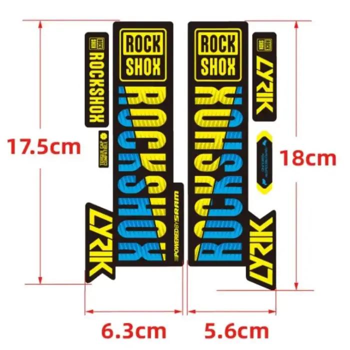Autocollant étanche pour fourche avant de vélo de montagne, étiquette de choc, changement de couleur