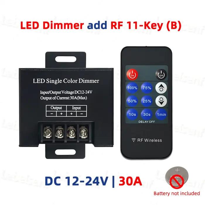 Contrôleur LED Monochrome 30A 20A avec Télécommande RF pour Bande Lumineuse Occasions Spéciales Installation Facile Fonctionnement Précis Éclairage Intérieur Durabilité