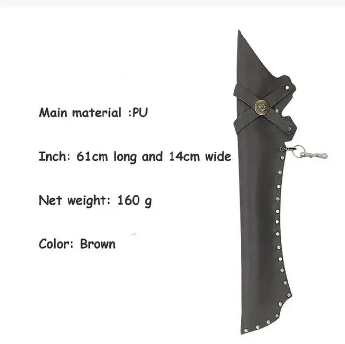 Accessoire de chasse rétro carquois en cuir PU pour chasseurs et amateurs de tir à l'arc occasions spéciales