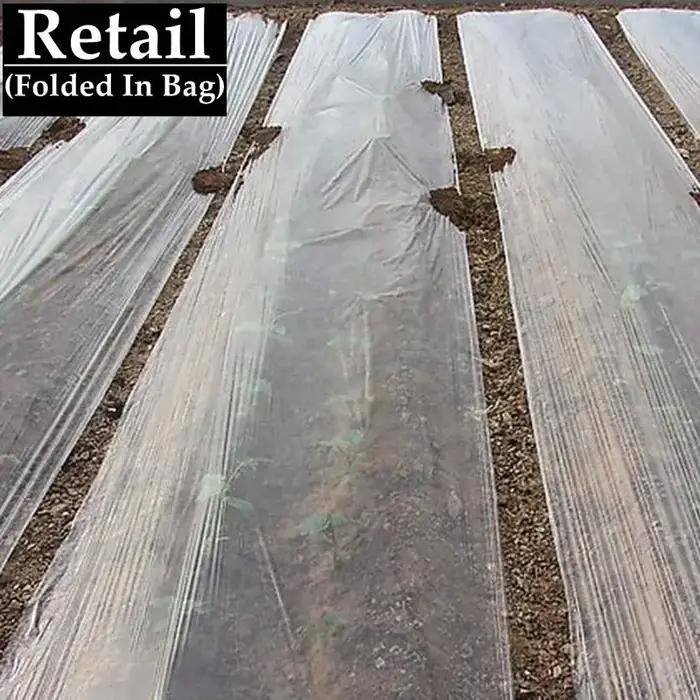 50m 0.6 ~ 2m d'épaisseur 0.01mm Agriculture Film blanc plantation de légumes