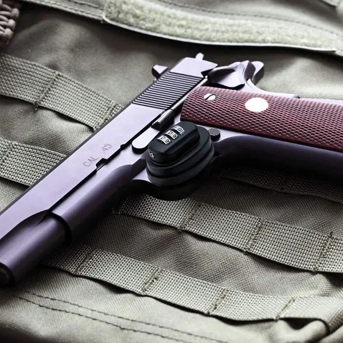 1/3/5 pièces 3 cadran pistolet déclencheur serrure Zinc mot de passe