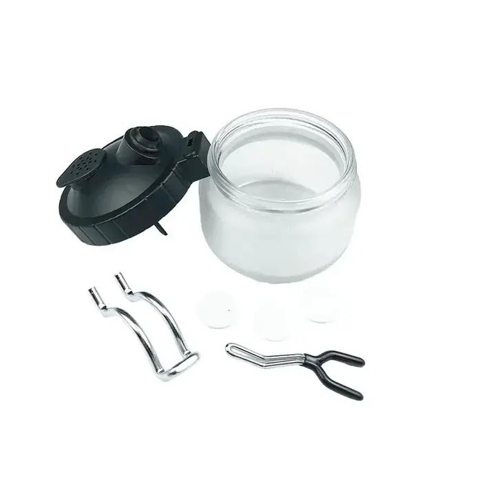 Onnfang – Pot de nettoyage d'aérographe 0.2/ 0.3/0.5mm, bouteilles en verre, filtre, pistolet de pul