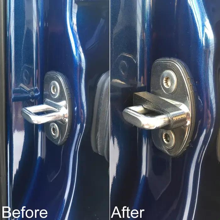 Amortisseur de serrure de porte joint d'amortissement absorbant les chocs pour VW Bora Caddy Golf Jetta Transporter Passat Polo Scirocco Tiguan Touareg Touran confort silencieux intérieur