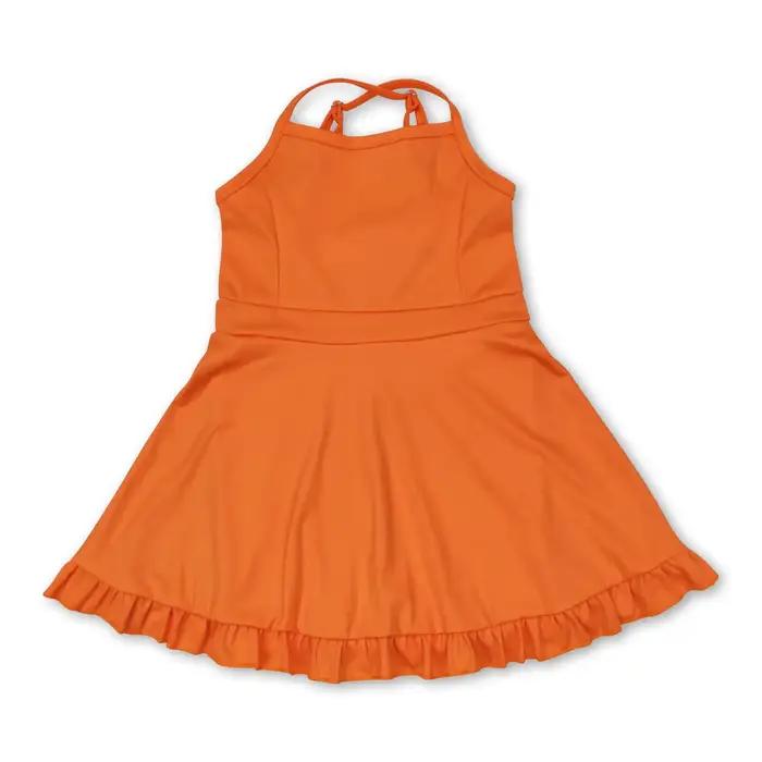 Robes de sport tricotées pour bébés filles, longueur genou, pour le sport et les activités
