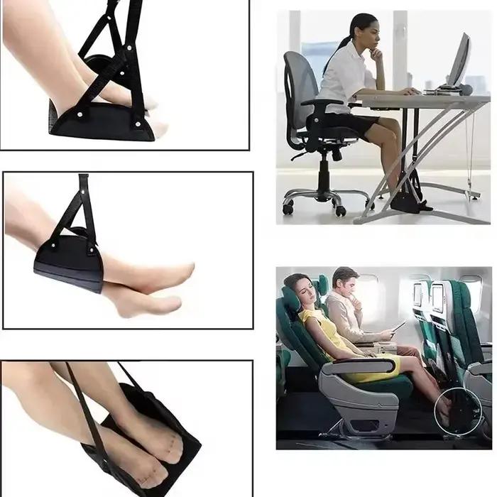 Hamac à Jambes Réglables pour Voiture, Voyage, Bureau, Sangle, Avion, Repose-Pieds, Mobilier d'Extér