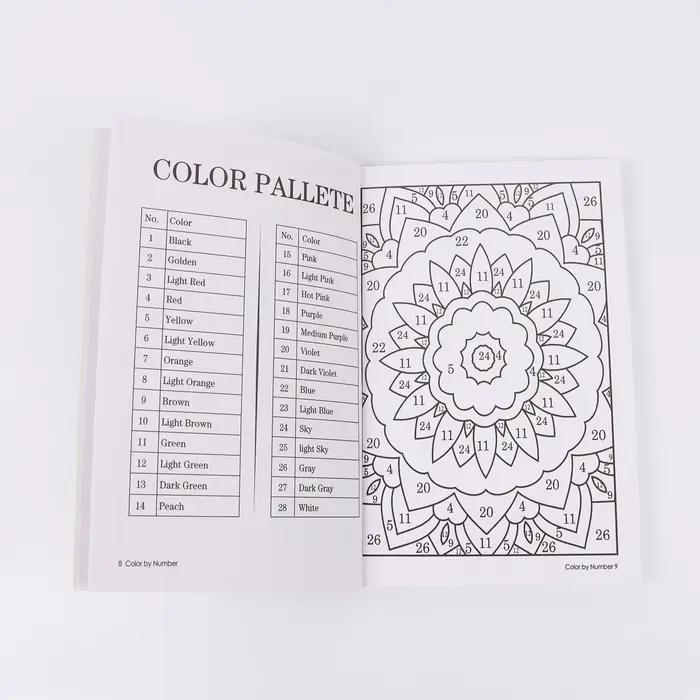 Coloriage par numéros pour adultes : relaxation et soulagement du stress pour adultes, fleurs, animaux, mandalas, nature, paysages et bien plus encore