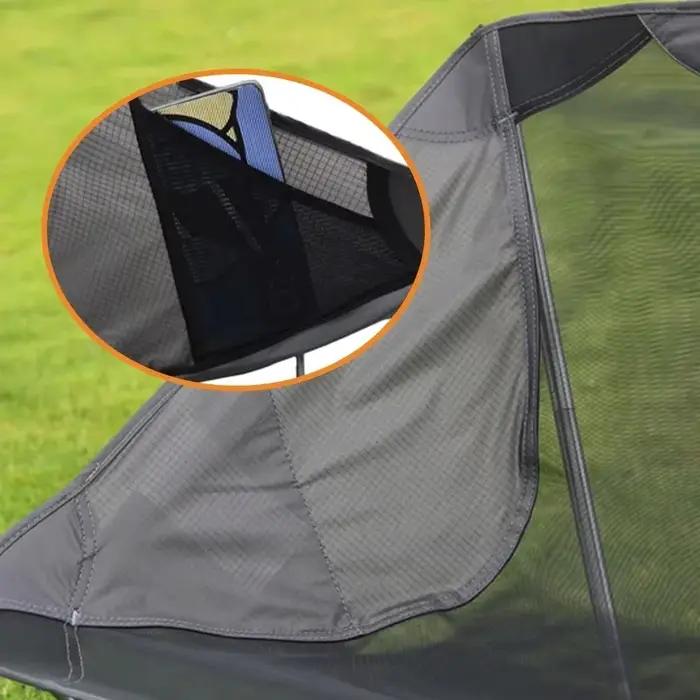 Chaise lunaire pliante Portable ultralégère, siège en filet en Nylon, chaise de plage, Camping d'été