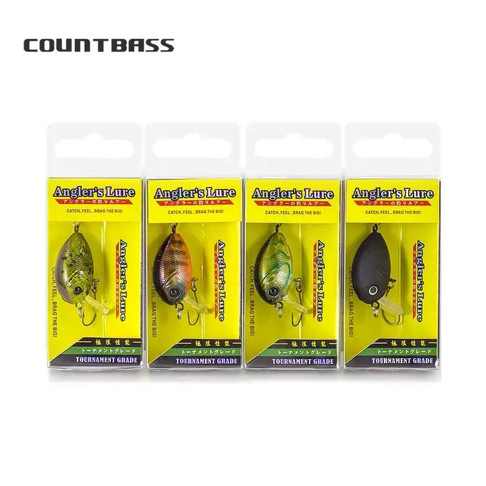 COUNTBASS appât flottant à manivelle 32mm 3.6g (1.26 ''0.13oz) plongée 0.2-0.5M pêche en plastique W