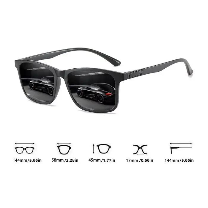 6 Paires de Lunettes de Soleil Carrées Vintage à Carreaux Tendance pour Hommes et Femmes, Idéales po