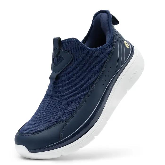 Fitville large hommes chaussures de course à enfiler léger respirant en plein air décontracté sport