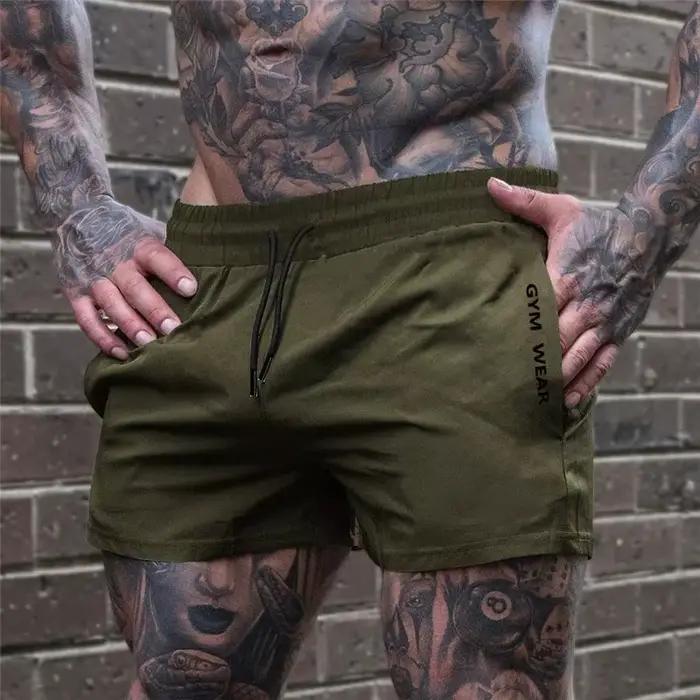 2025 été salle de sport Fitness hommes Shorts pantalons de survêtement mince mode hommes Marathon co