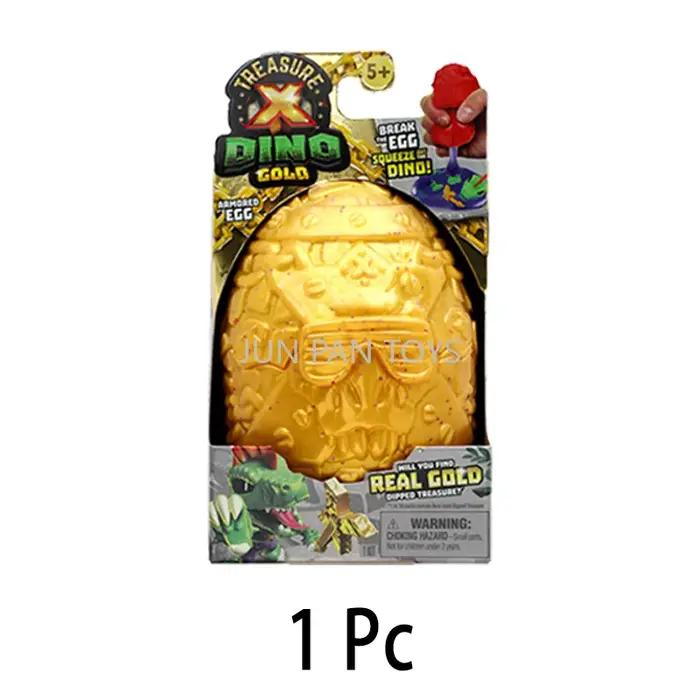 Original Treasure X Dino Gold Armored Blind Egg Quest for Dragons Gold Deluxe Figures Hunters Set Co