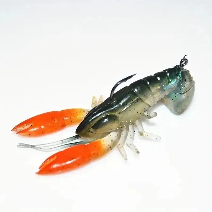1cs 7cm/12g Attrapez plus de poissons avec les leurres de pêche aux écrevisses - Appâts souples pour homard