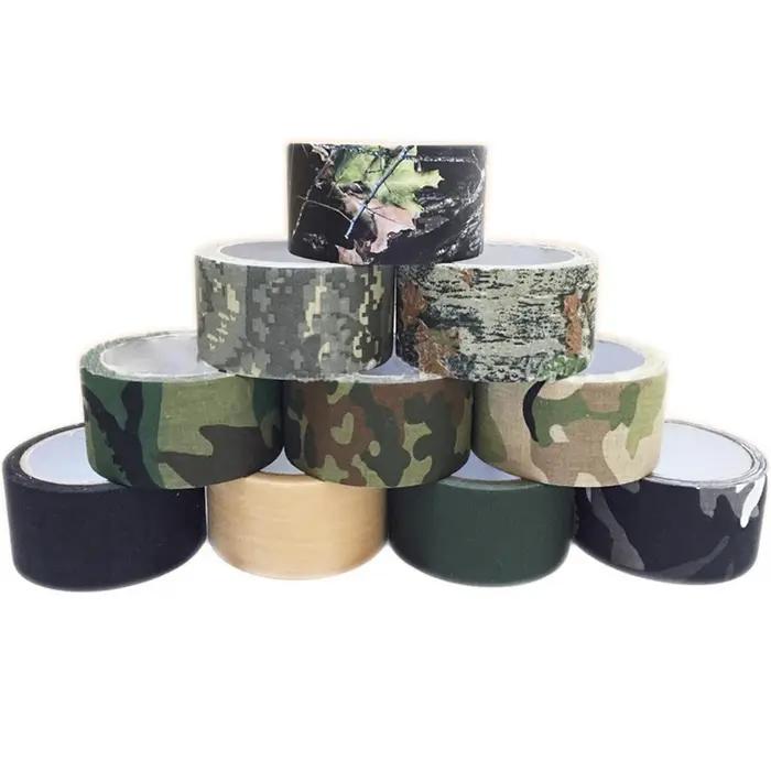Ruban camouflage adhésif imperméable : bande auto-collante durable pour équipement de chasse et camping