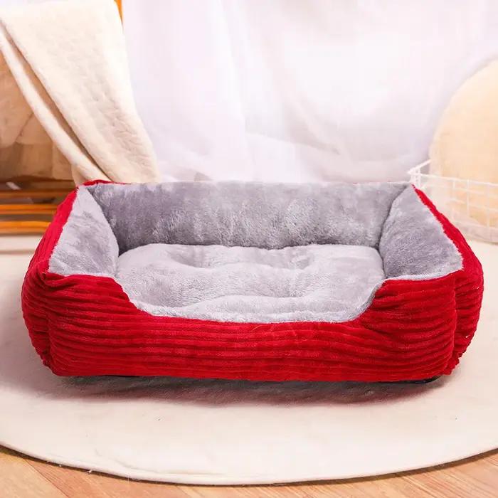 Lit en peluche pour chien