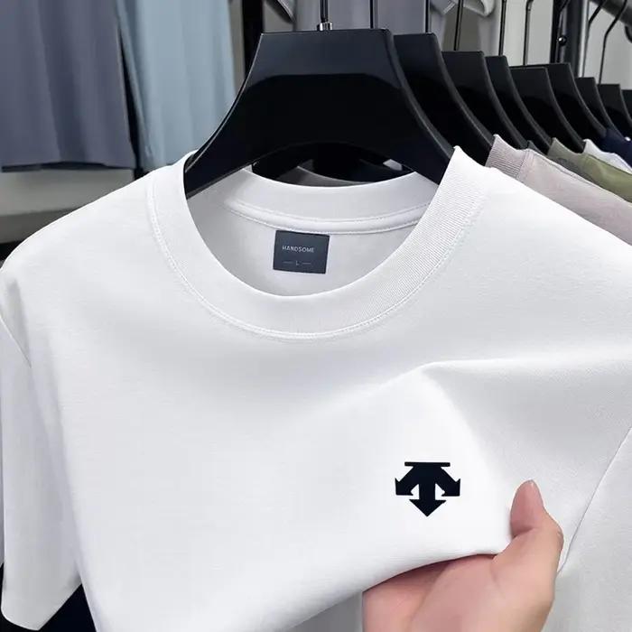 T-shirt imprimé en coton respirant pour hommes