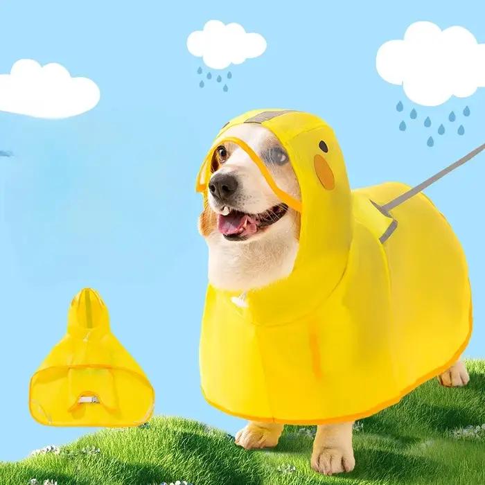 Vêtements de pluie en forme de canard pour chien