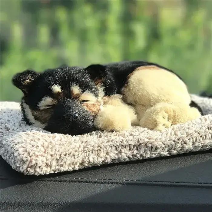 Désodorisant de sac de charbon actif de bambou pour voiture, décoration d'ornement, décor de chien m