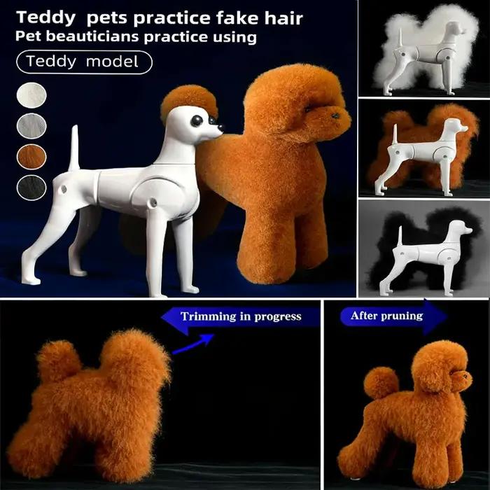 Modèle de chien Teddy pour la simulation de poils d'animaux