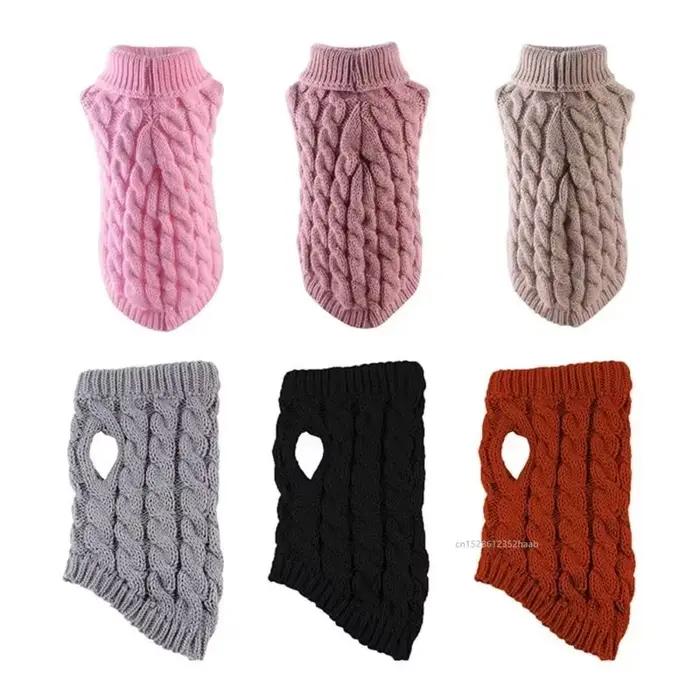 Pull personnalisable en polyester pour chiens et chats hiver automne élégant à offrir pour promenade et maison