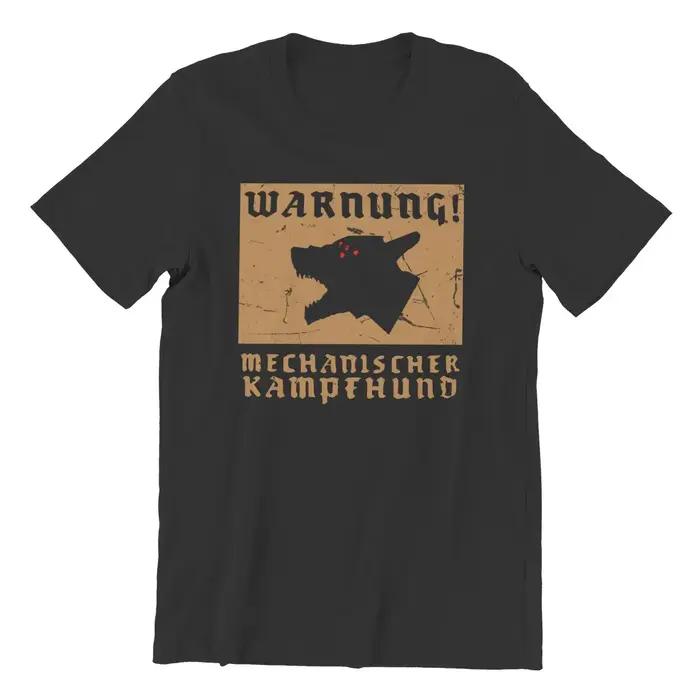 T-shirt Mechanischer Wolfenstein unisexe en coton pour homme style décontracté impression numérique pour grandes tailles occasions quotidiennes