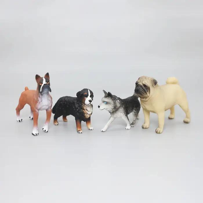 Figurines d'action miniatures pour animaux de compagnie, chien Schnauzer, bouledogue français, corgi, prellux, golden retriever, samoyed, jouet pour chiot, Auckland