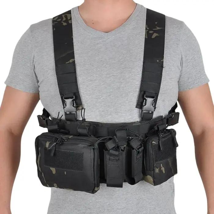 Gilet de poitrine tactique, sac de plate-forme, gilet d'entraînement sur le terrain, sangle de Camou