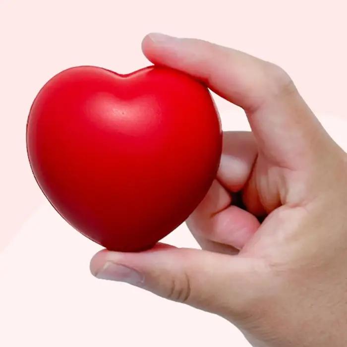 Balle d'exercice pour les doigts, exercice de renforcement des mains, boule de Massage des doigts en forme de cœur, exercice de renforcement pour presser les mains, soulagement du Stress
