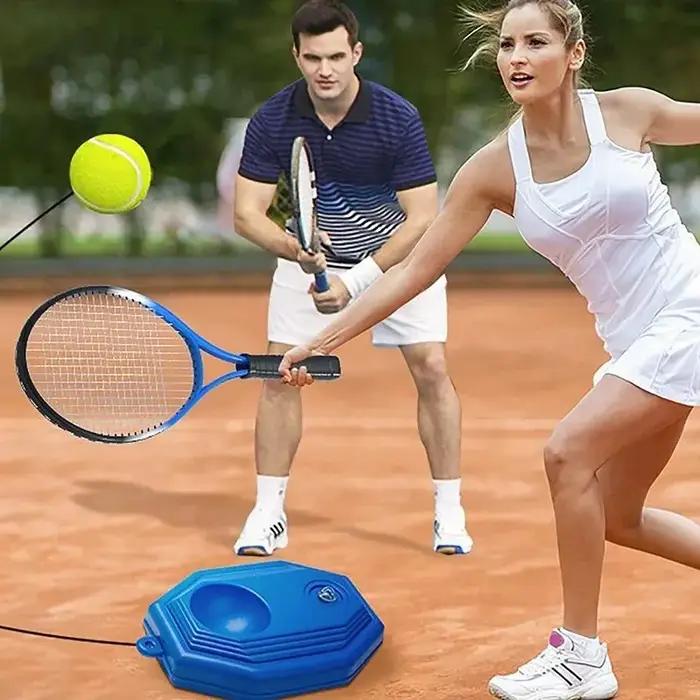 Entraîneur de Tennis joueur unique avec rebond de ligne
