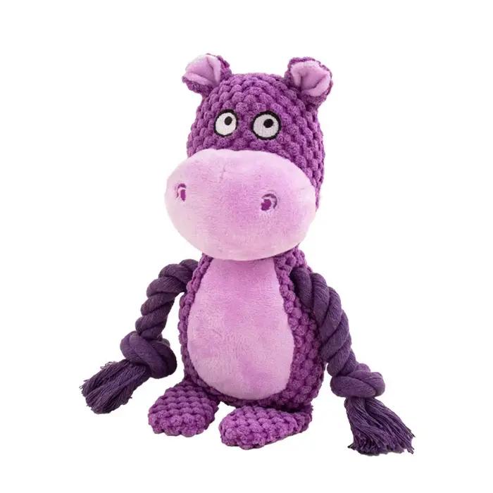 Jouet sonore en peluche indestructible pour petits chiens avec sonnette et grincement pour chiots divers styles et couleurs pour animaux de compagnie