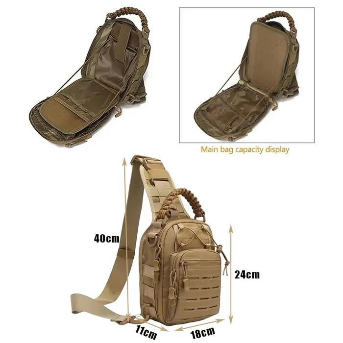 Sac à dos tactique Ruizih pour chasse et randonnée avec système Molle et compartiments multifonctionnels pour homme et femme