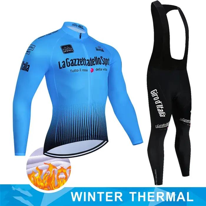 Tour d'italie D'ITALIA vêtements De cyclisme chemisier pour hommes uniforme Costume vélo polaire Jersey ensemble De sport pantalon homme vêtements De vélo bavoir