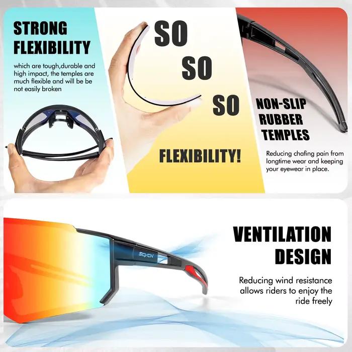 Lunettes de sport UV400 pour cyclisme VTT route hommes femmes montagne conduite vélo
